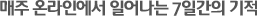 매주 온라인에서 일어나는 7일간의 기적