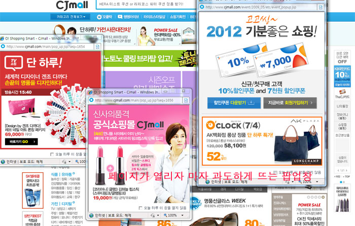 사용자 요구에 따른 실행 오류사례이미지