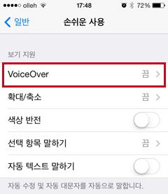 VoiceOver