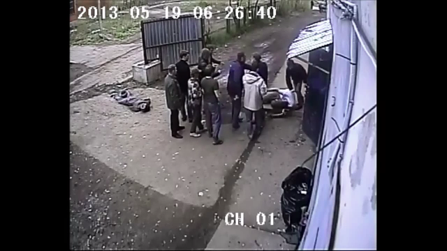 CCTV로 본 러시아 단체싸움