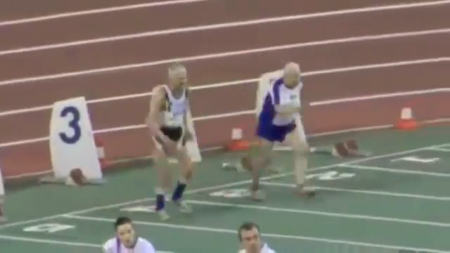 90대 100m 달리기, 두 할아버지의 역주