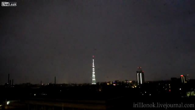 TV송전탑을 찾아온 번개님