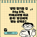 양반 참기름 김 54g 3개, 카테고리별 비교 분석: 당신에게 맞는 선택은?