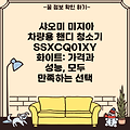 샤오미 미지아 차량용 핸디 청소기 SSXCQ01XY 화이트: 가격과 성능, 모두 만족하는 선택