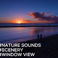 [바다노을풍경] 하와이 와이키키 해변 일몰 풍경 영상 - 자연풍경영상, 창문풍경영상, 힐링영상, 마음소풍