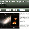 블랙홀 폭발 포착