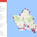 [구글 지도] 하와이 오아후,마우이,빅아일랜드,카우아이 명소 및 맛집 모음