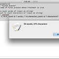 OSX의 모든 앱에서 단어와 문자수를 확인하는 방법