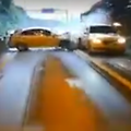 영동고속도로 봉평터널 버스 추돌사고 영상