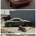 두바이의 버려진 자동차들