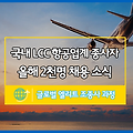 LCC 항공사 올해 2천명 채용소식!