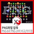 PNG파일 압축 PNG-8과 PNG-24의 비교/차이점