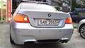 6/8 BMW E60 528I (M5 바디킷 풀 작업 & M5 타입 쿼터 머플러 개조 장착) 사진!!