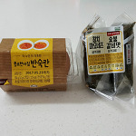 오늘 간식은 롯데마트 반숙란과 삼각김밥