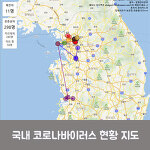 한국 코로나19 (우한 폐렴) 지도 사이트