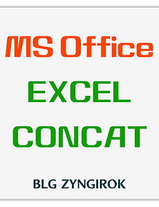 MS Office | Excel | 여러 셀들의 값을 한 셀로 불러와서 원하는 대로 붙여쓰는 방법