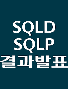 [SQL] SQLD SQLP 결과발표일 및 확인방법