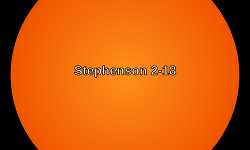 우주에서 가장 큰 별인 스티븐슨 2-18(Stephenson 2-18)