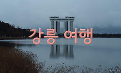 강릉 여행 - 오죽헌, 경포대, 눈 내리는 밤 바다