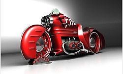 러시아 디자이너 미카일 스몰야노브(Mikhail Smolyanov)의 미래형 오토바이