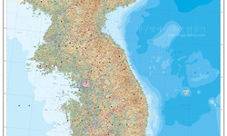초대형 대한민국 지도(한글판, 영문판)