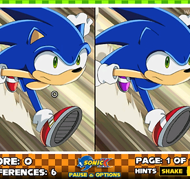 틀린그림찾기 Sonic X Speed Spotter