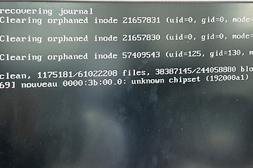 nouveau unknown chipset 오류(또는 recovering journal 오류) 해결