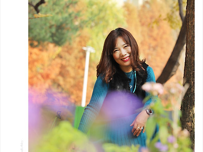 서울숲 단풍 데이트-5, 숲길 꽃밭과 유아숲체험장 앞
