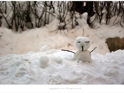 [겨울풍경] 꼬마 눈사람 - 설악산