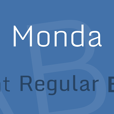 [구글영문폰트] Monda Font(몬다 폰트)