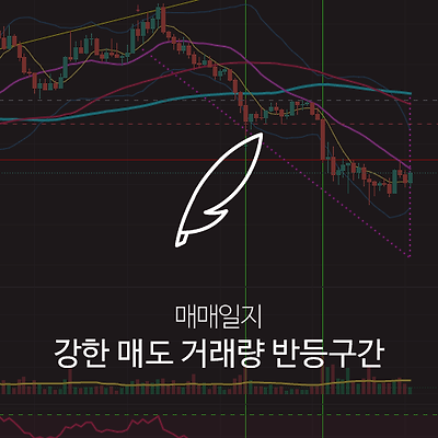 강한 매도 거래량을 동반한 매수세 반등구간