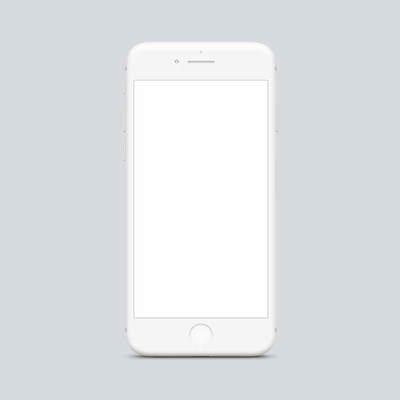 아이폰 목업 iPhone Clay Frontal Mockup
