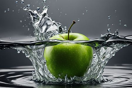 깨끗한 사과 맑은 물 무료이미지 / Clean Apple Clear Water