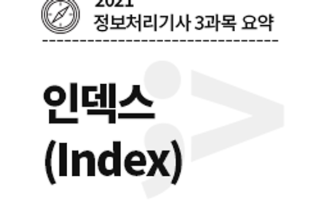 [2021 정보처리기사-3과목] 인덱스(Index)