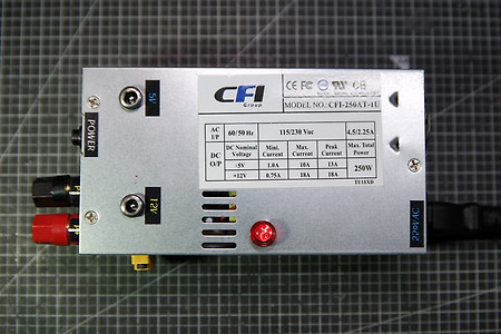 베어본 컴퓨터 파워서플라이로 12V 18A DC 다목적 전원공급기로 개조