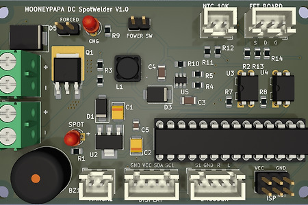수퍼커패시터 스폿용접 회로 PCB 아트워크 1차 디자인