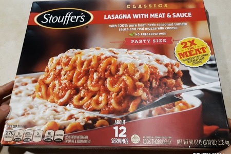 Stouffer's Lasagna with Meat & Sauce 스토퍼즈 미트 & 소스 있는 라자냐