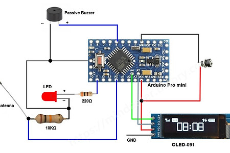 아두이노 전자파 측정기 Arduino EMS Detector 만들기와 전기장 측정을 위한 회로도 및 스케치 파일 공유