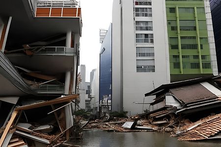 지진과 폭우로 인한 건물 재난 피해, 기후 위기와 도시 피해