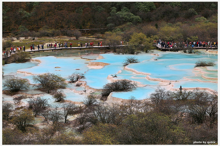 [중국여행/쓰촨성] 계단식 연못이 만드는 신비경 황룡