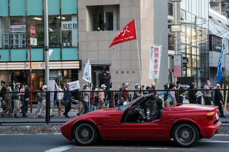 원전 재가동 반대 집회 @ 일본, 하라주크