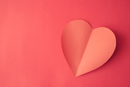종이 접기 하트 심장 배경 모양 연인 색종이 레드 붉은 사랑 카드 벽지 붙이기 - 무료이미지