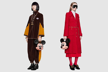 구찌 신상 핸드백 500만원대 가격의 미키마우스 명품가방