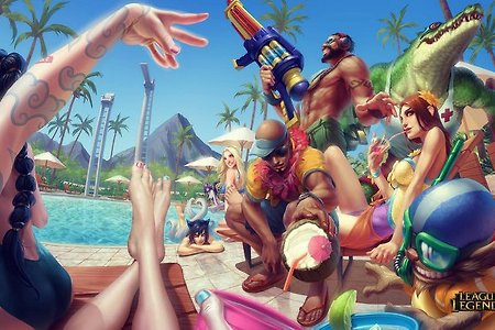 LOL:: 롤 시즌3 수영장 파티 스킨!(그브/레오나/리신/레넥톤/직스)