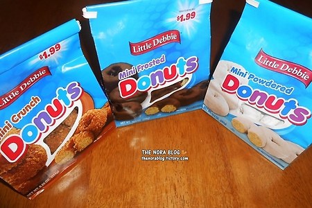 [미국] Little Debbie Mini Crunch/Frosted/Powdered Donuts