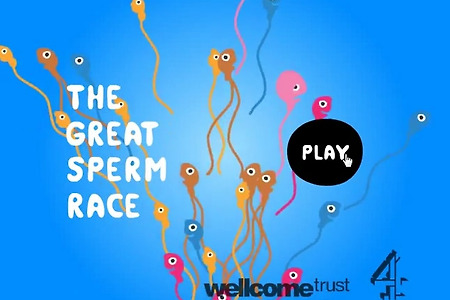 정자 레이싱 게임하기 (The Great Sperm Race)
