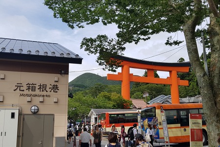 #도쿄 여행 하코네 모토하코네항에서 하코네 신사(箱根神社), 하코네 유모토역 돌아가기