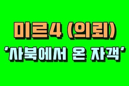 미르4 사북에서 온 자객 - 붉은 돌 수집 420개