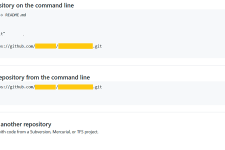 GitHub 홈페이지에서 repository 처음 생성 시 GitHub가 알려주는 command