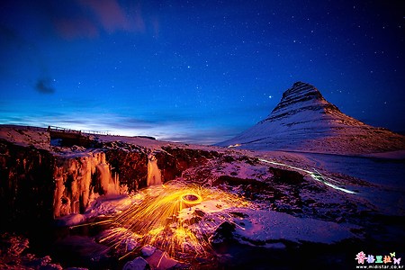[아이슬란드] Kirkjufellsfoss 의 밤